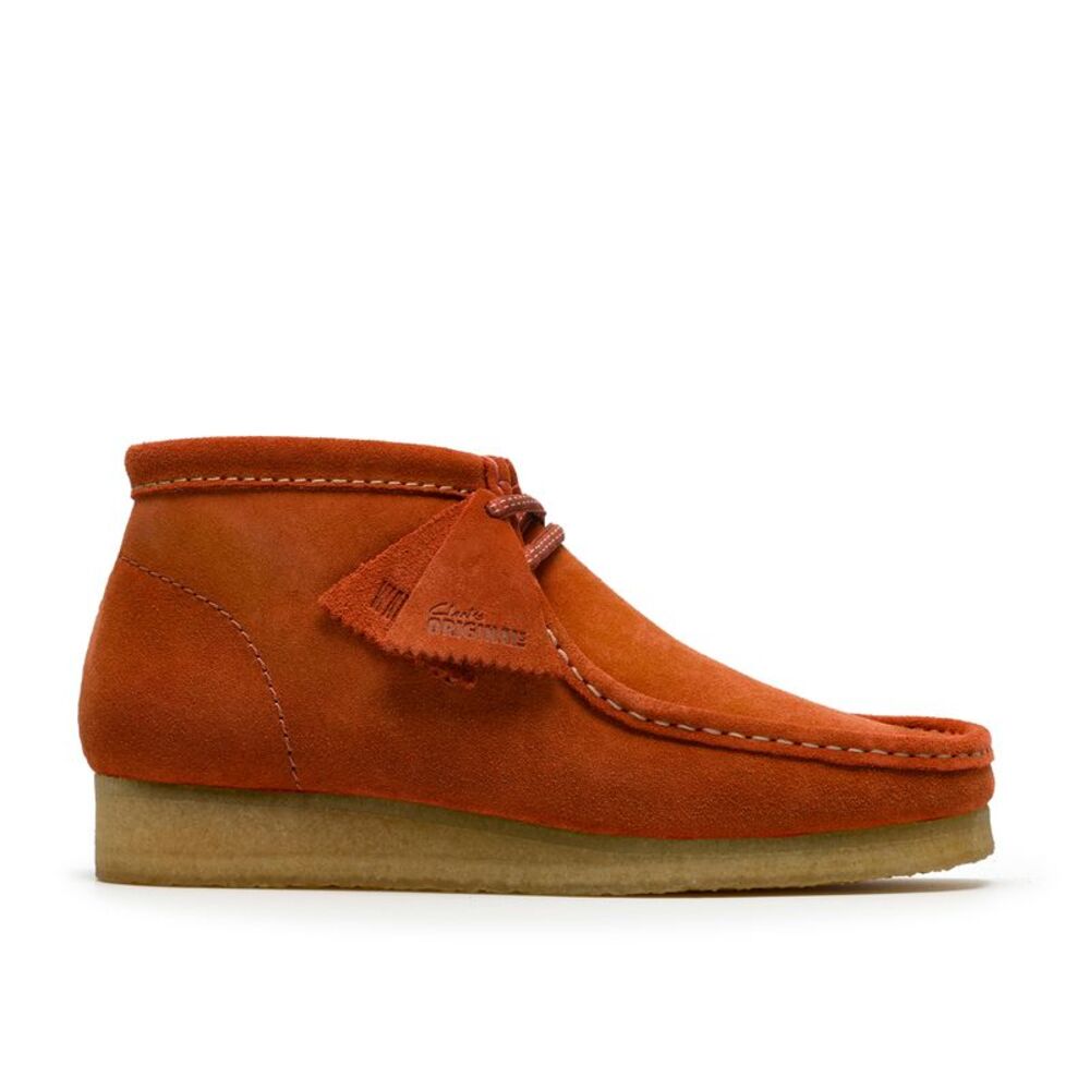 Clarks Mens Wallabee Boot Orange Boots (NWT)